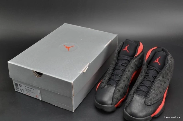 Jordan mens 414571-004  13 Air red black RetroBred 0613